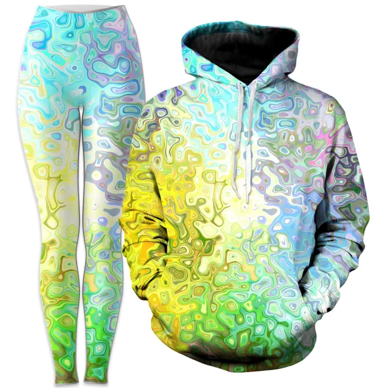 Color Jumble Hoodie and Leggings Combo sold by iEDM