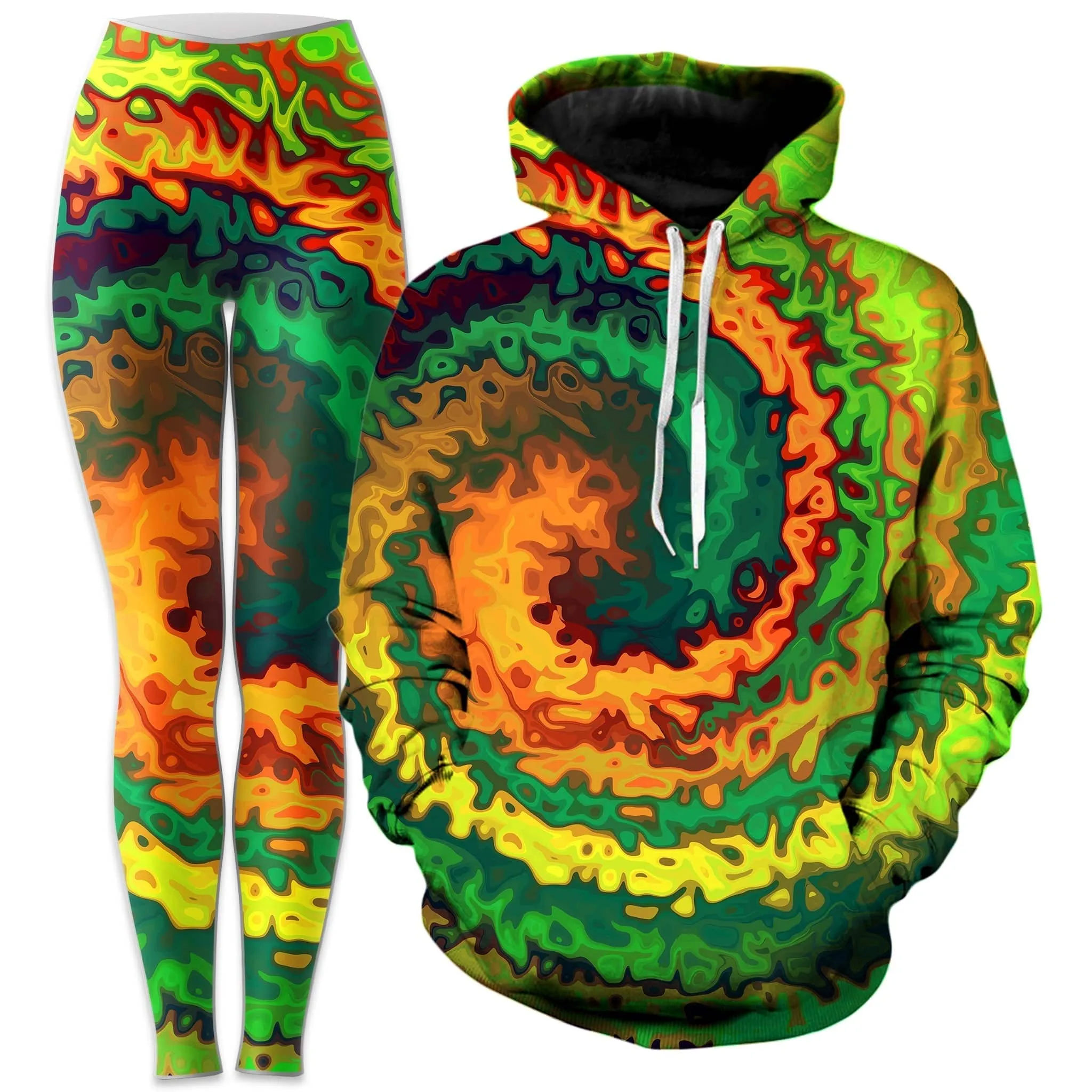 Abstract Rotation Hoodie and Leggings Combo sold by iEDM