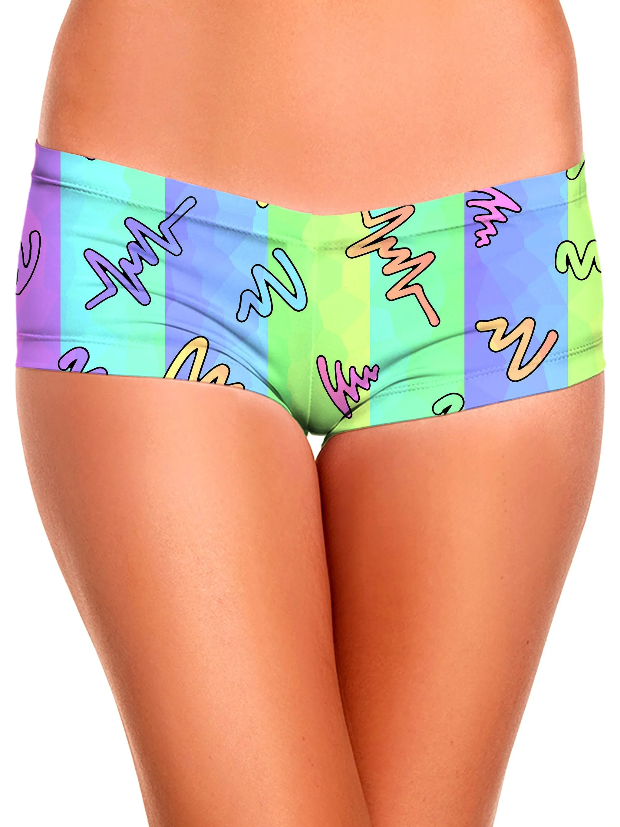 Trippy Doodles Crop Top and Booty Shorts Combo sold by iEDM product image thumbnail 3