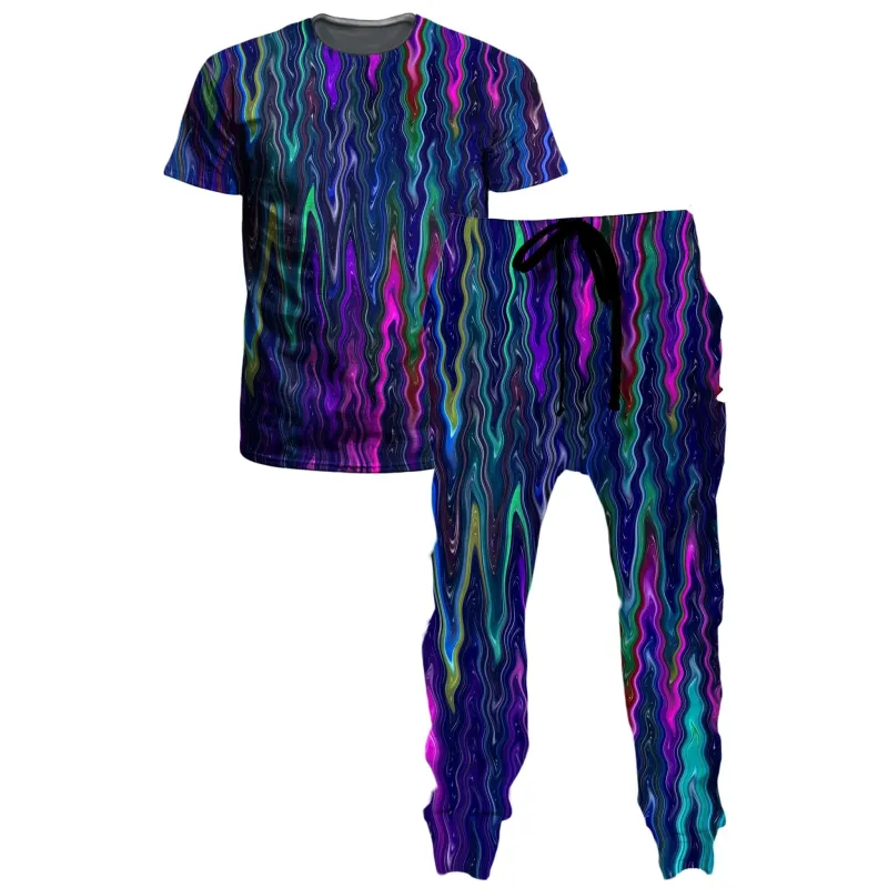 Cosmic Vibrations T-Shirt and Joggers Combo made by iEDM
