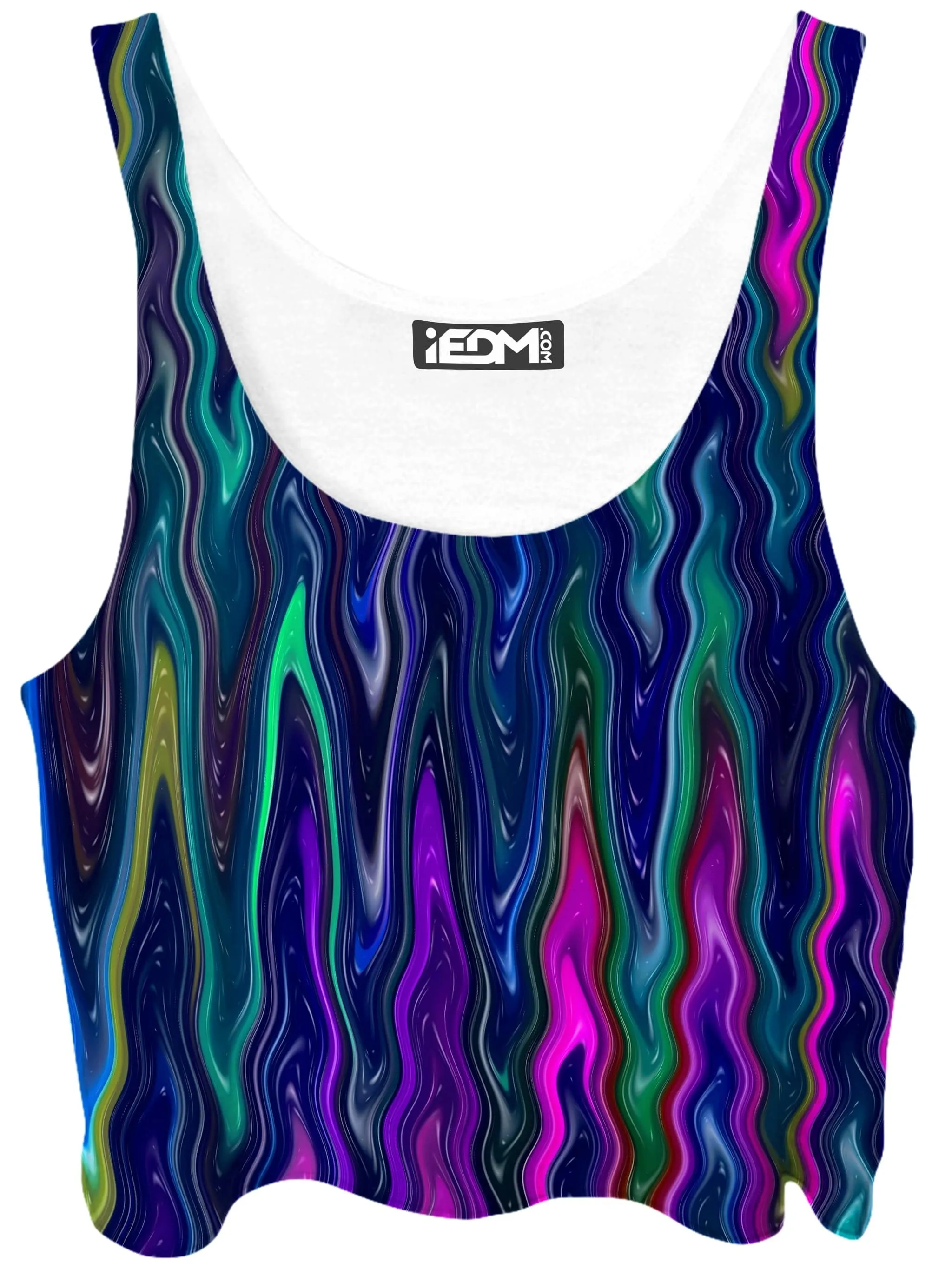 Cosmic Vibrations Crop Top and Booty Shorts Combo sold by iEDM product image thumbnail 2