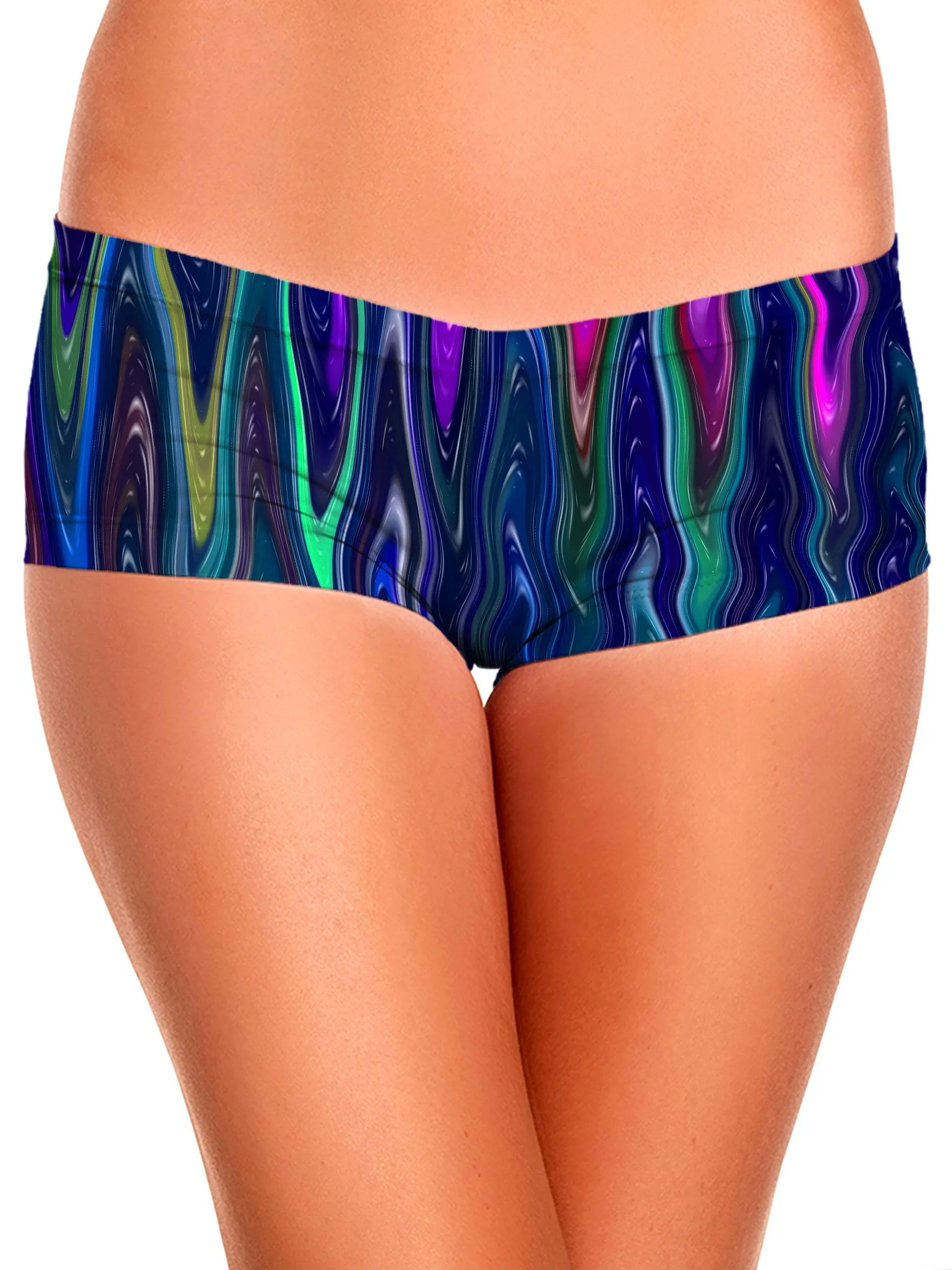 Cosmic Vibrations Crop Top and Booty Shorts Combo sold by iEDM product image thumbnail 3
