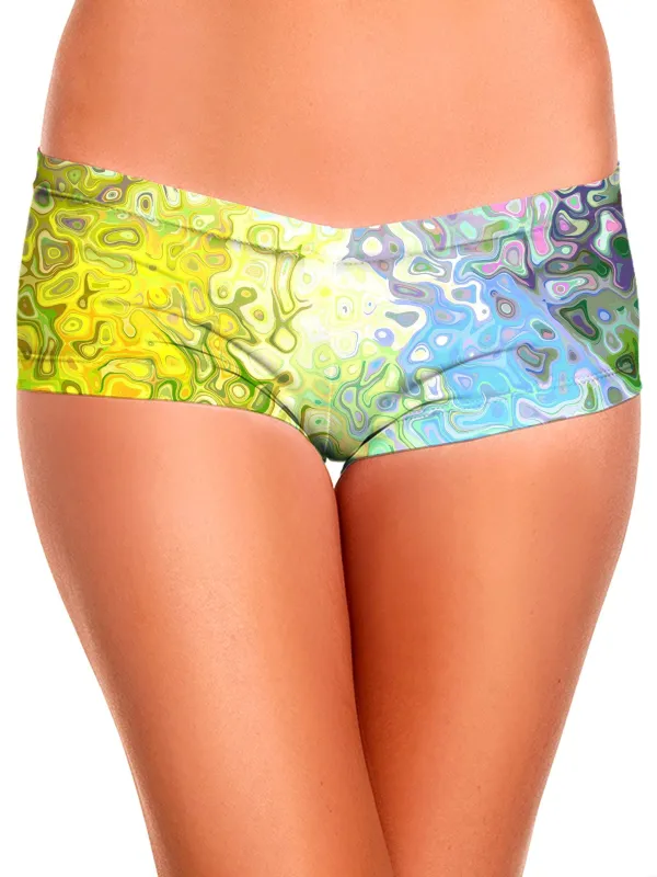 Color Jumble Booty Shorts sold by iEDM
