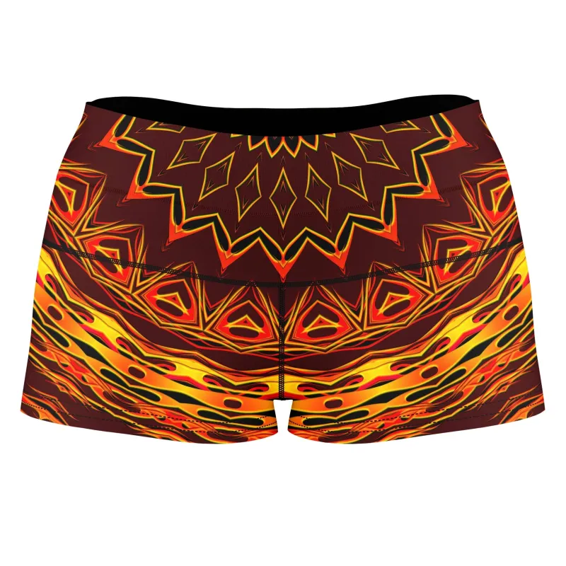 Chain Reaction High-Waisted Women's Shorts sold by iEDM