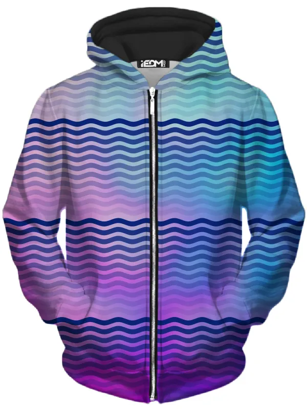 Beach Waves Unisex Zip-Up Hoodie sold by iEDM