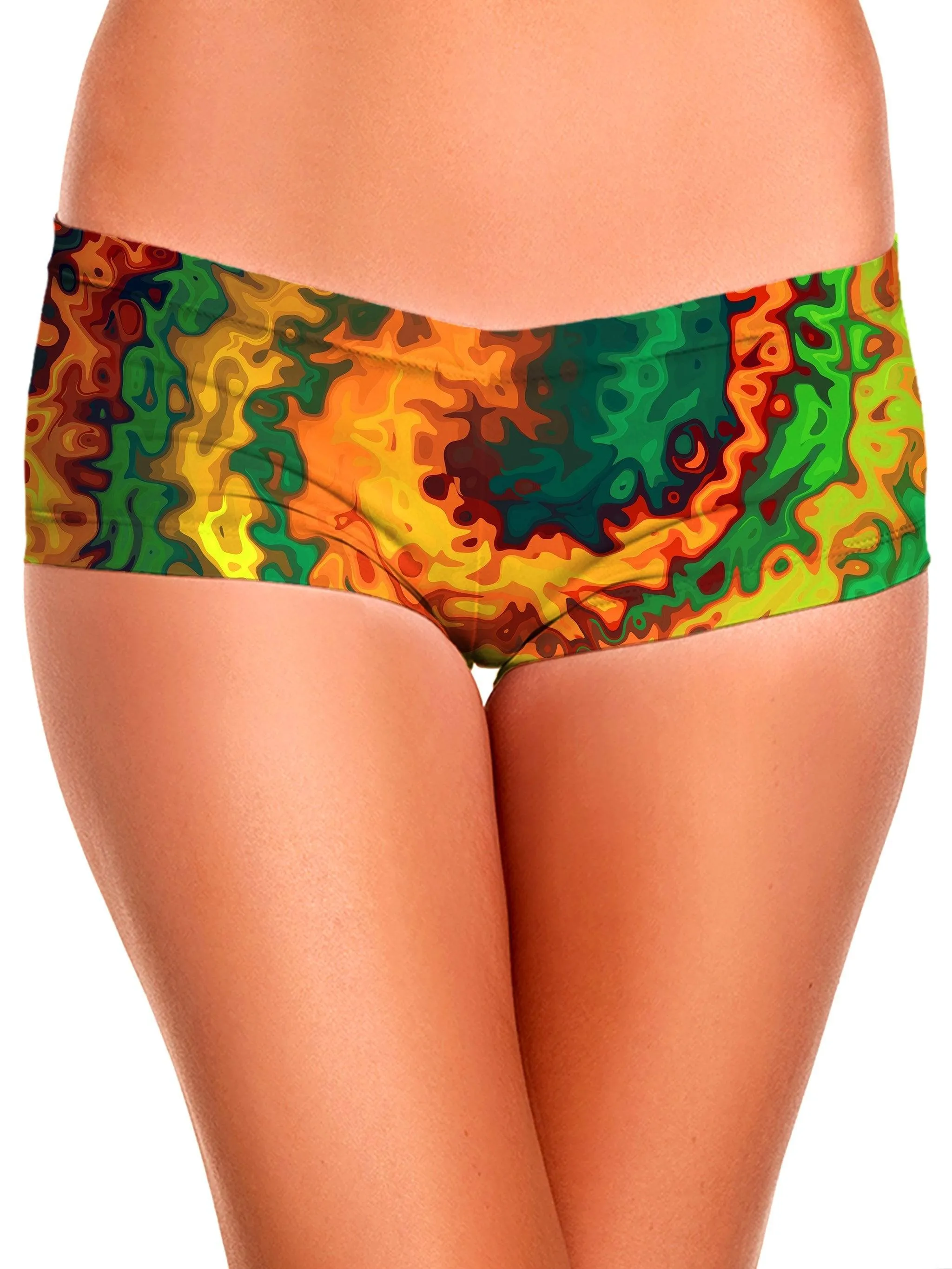 Abstract Rotation Crop Top and Booty Shorts Combo sold by iEDM product image thumbnail 3