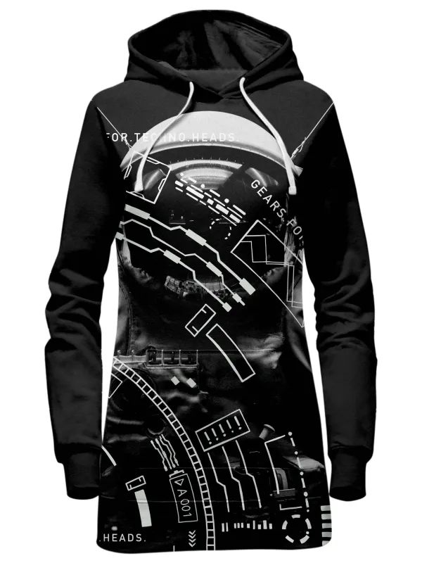 Gears For Techno Heads Hoodie Dress made by iEDM
