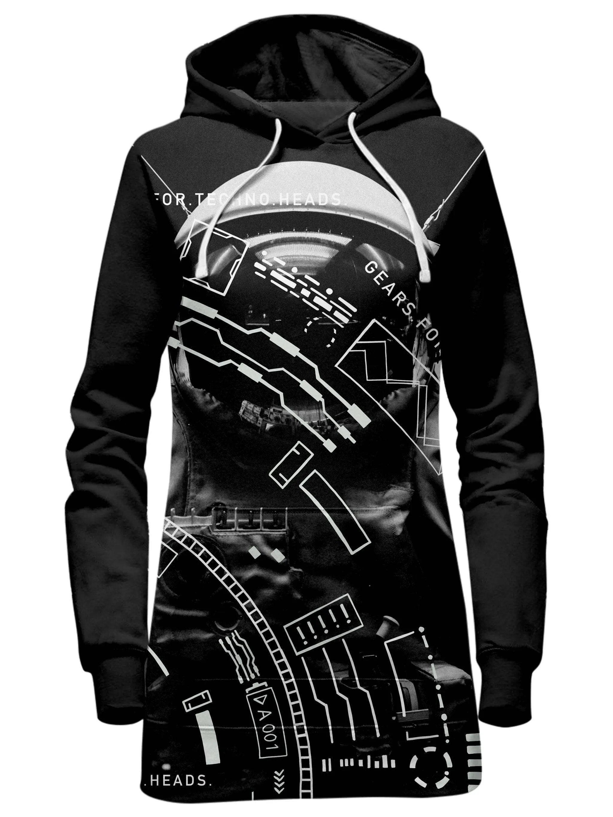Gears For Techno Heads Hoodie Dress sold by iEDM