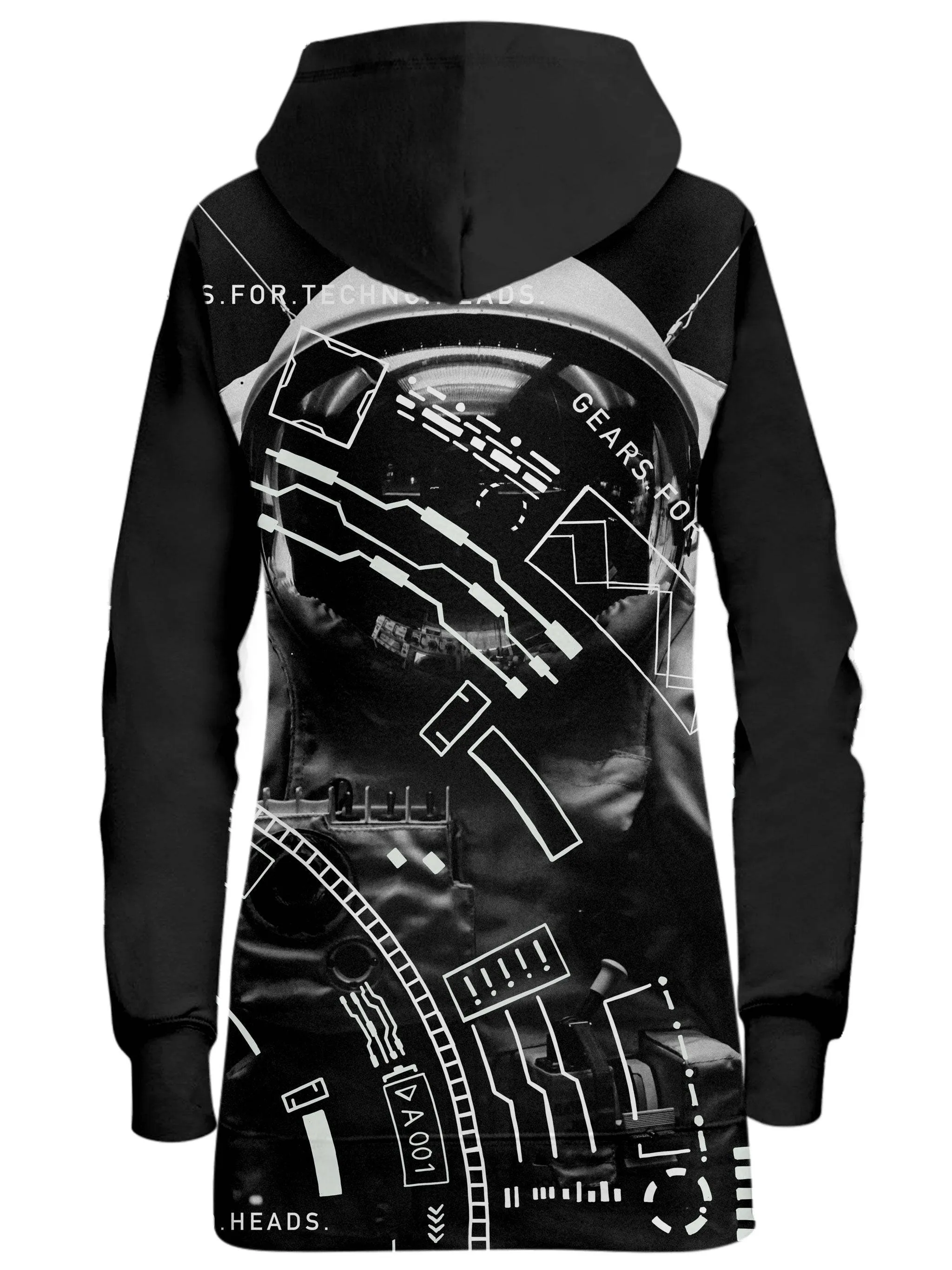 Gears For Techno Heads Hoodie Dress sold by iEDM product image thumbnail 2