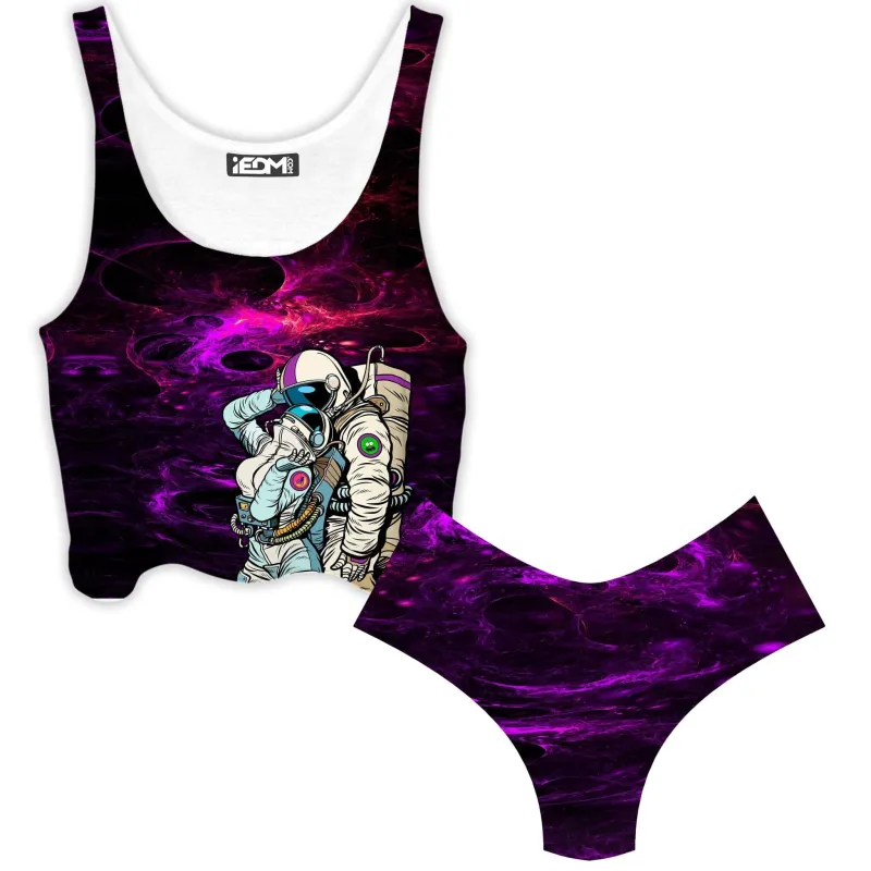 We Landed Crop Top and Booty Shorts Combo sold by iEDM