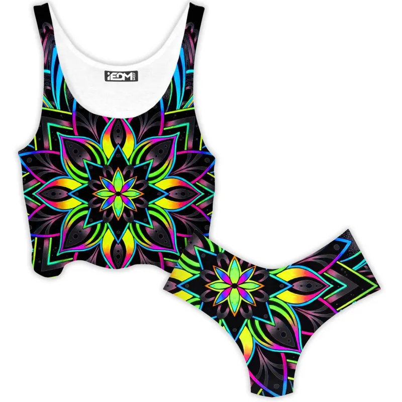 Radiance 2 Crop Top and Booty Shorts Combo sold by iEDM