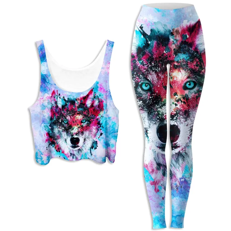 Wolf Crop Top and Leggings Combo sold by iEDM