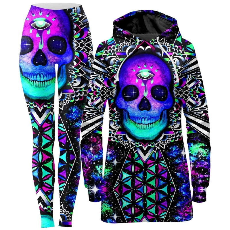 Multiverse Hoodie Dress and Leggings Combo sold by iEDM