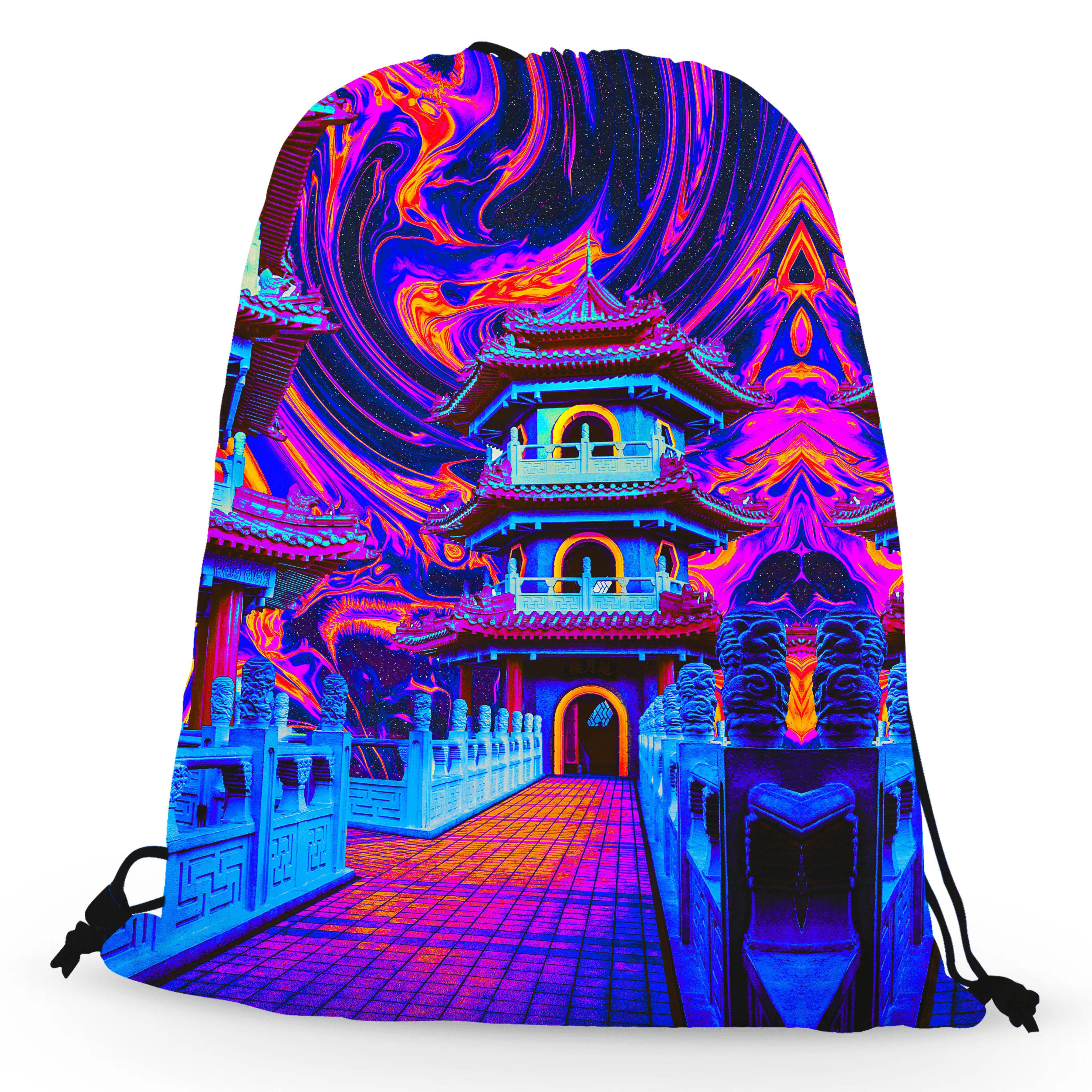 Enlightened Path Drawstring Bag sold by iEDM product image thumbnail 2