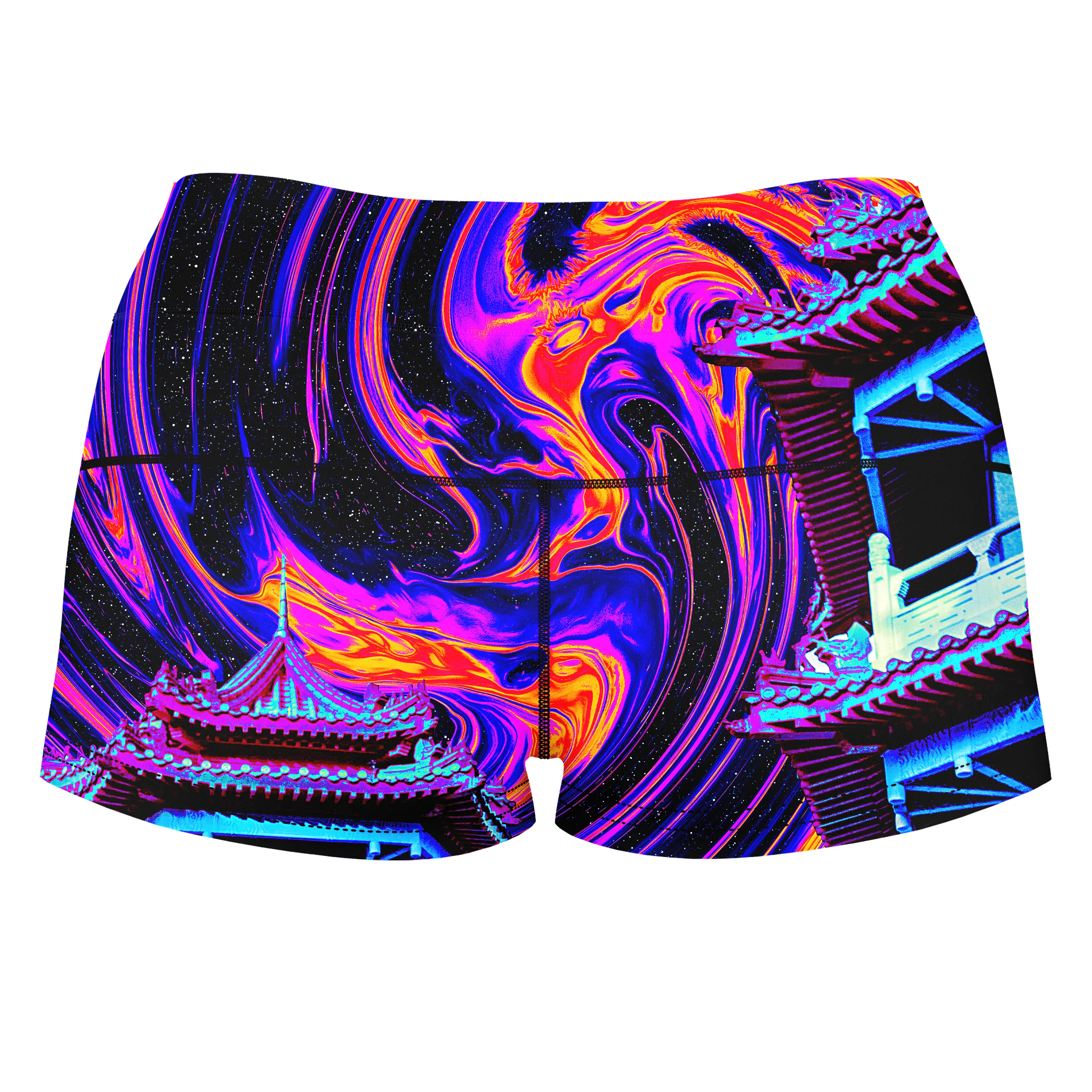 Enlightened Path High-Waisted Women's Shorts sold by iEDM product image thumbnail 2
