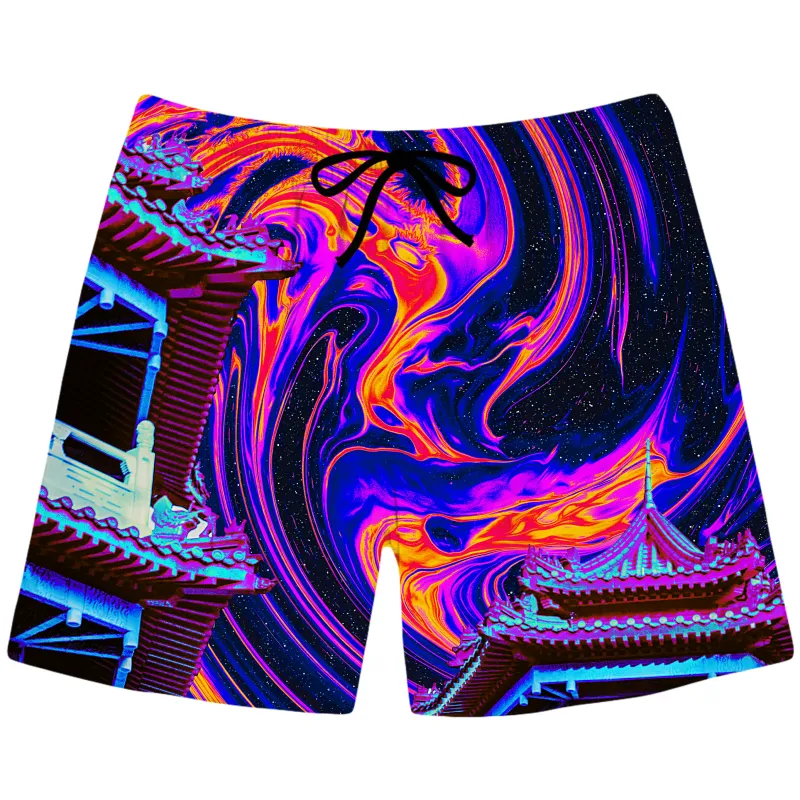 Enlightened Path Swim Trunks sold by iEDM