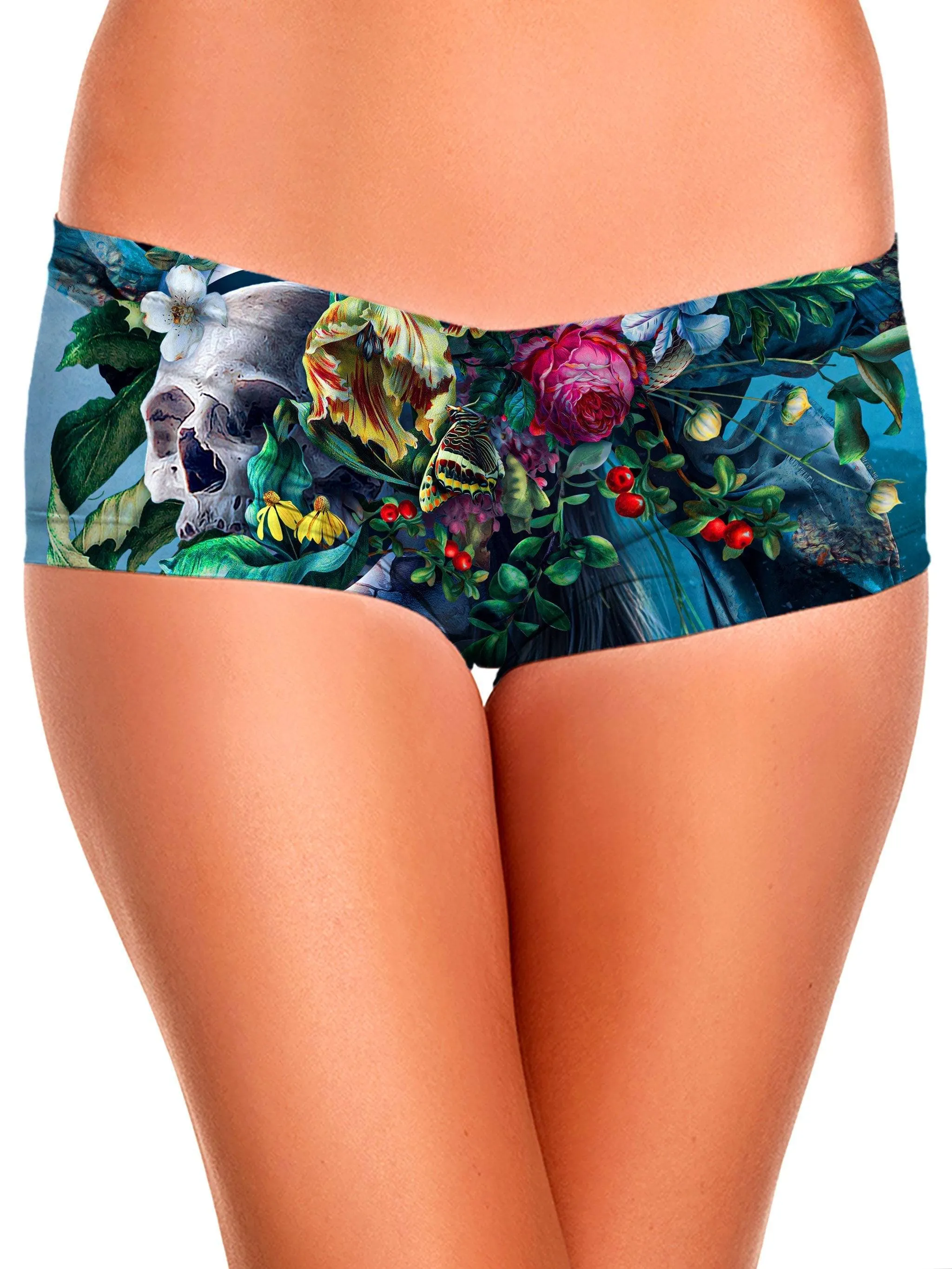 Live and Die Crop Top and Booty Shorts Combo sold by iEDM product image thumbnail 3