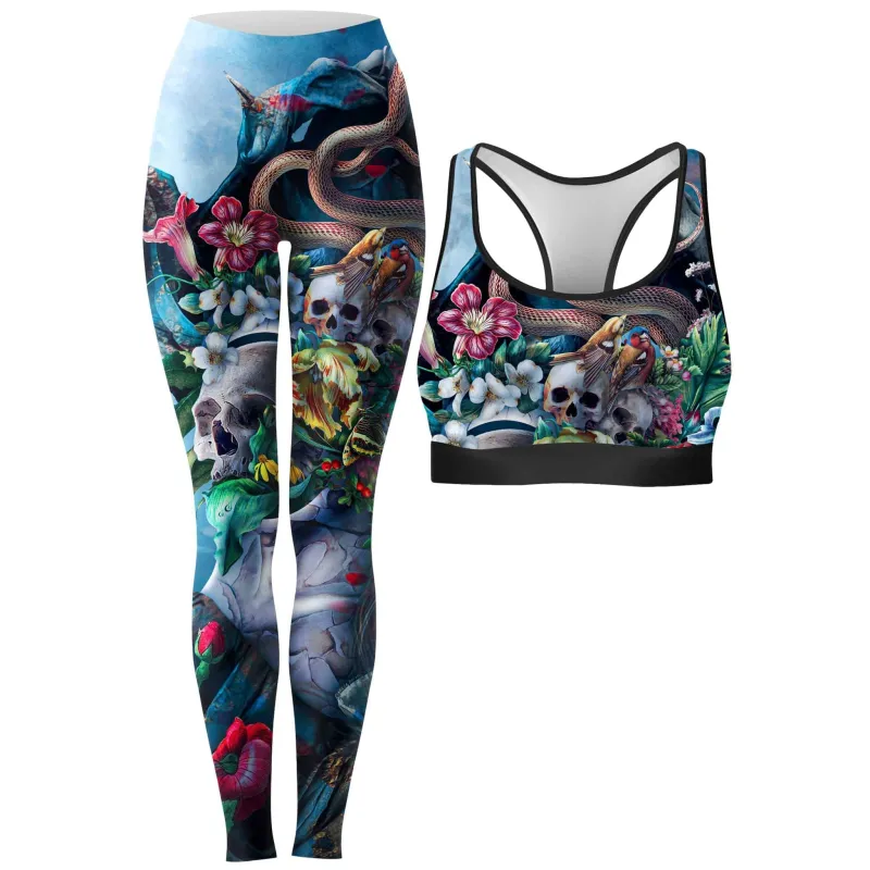 Live and Die Rave Bra and Leggings Combo sold by iEDM