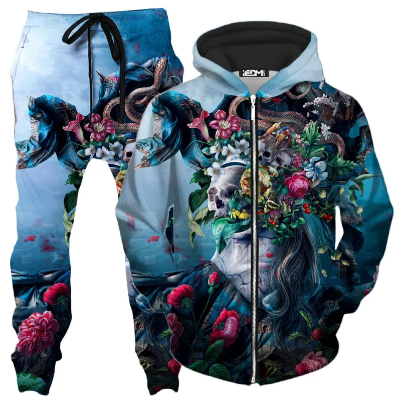 Live and Die Zip-Up Hoodie and Joggers Combo sold by iEDM