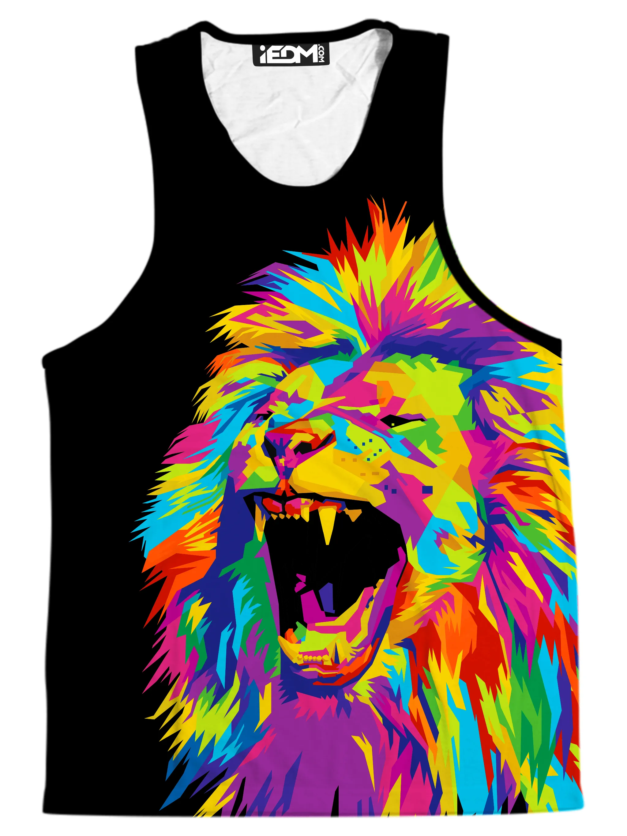 Psychedelic Lion Men's Tank sold by iEDM