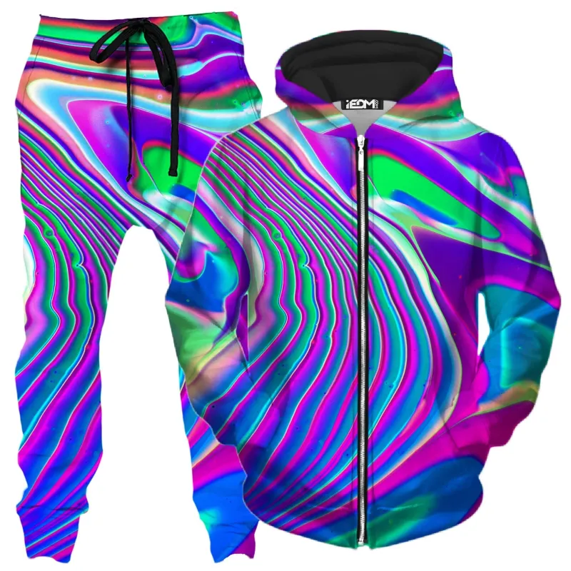Tangerine Dream Zip-Up Hoodie and Joggers Combo sold by iEDM