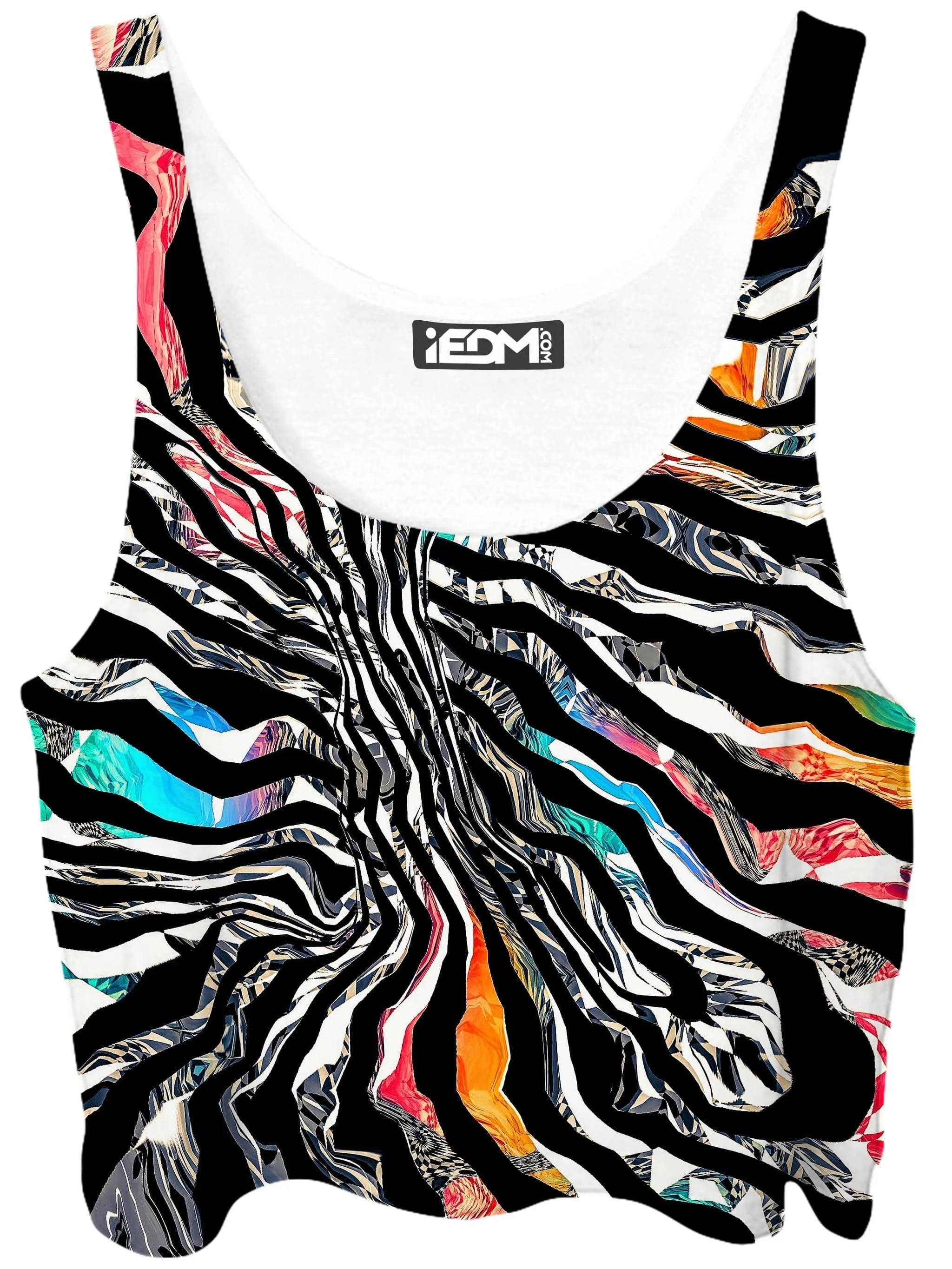 Stripped Chaos Crop Top and Leggings Combo sold by iEDM product image thumbnail 2