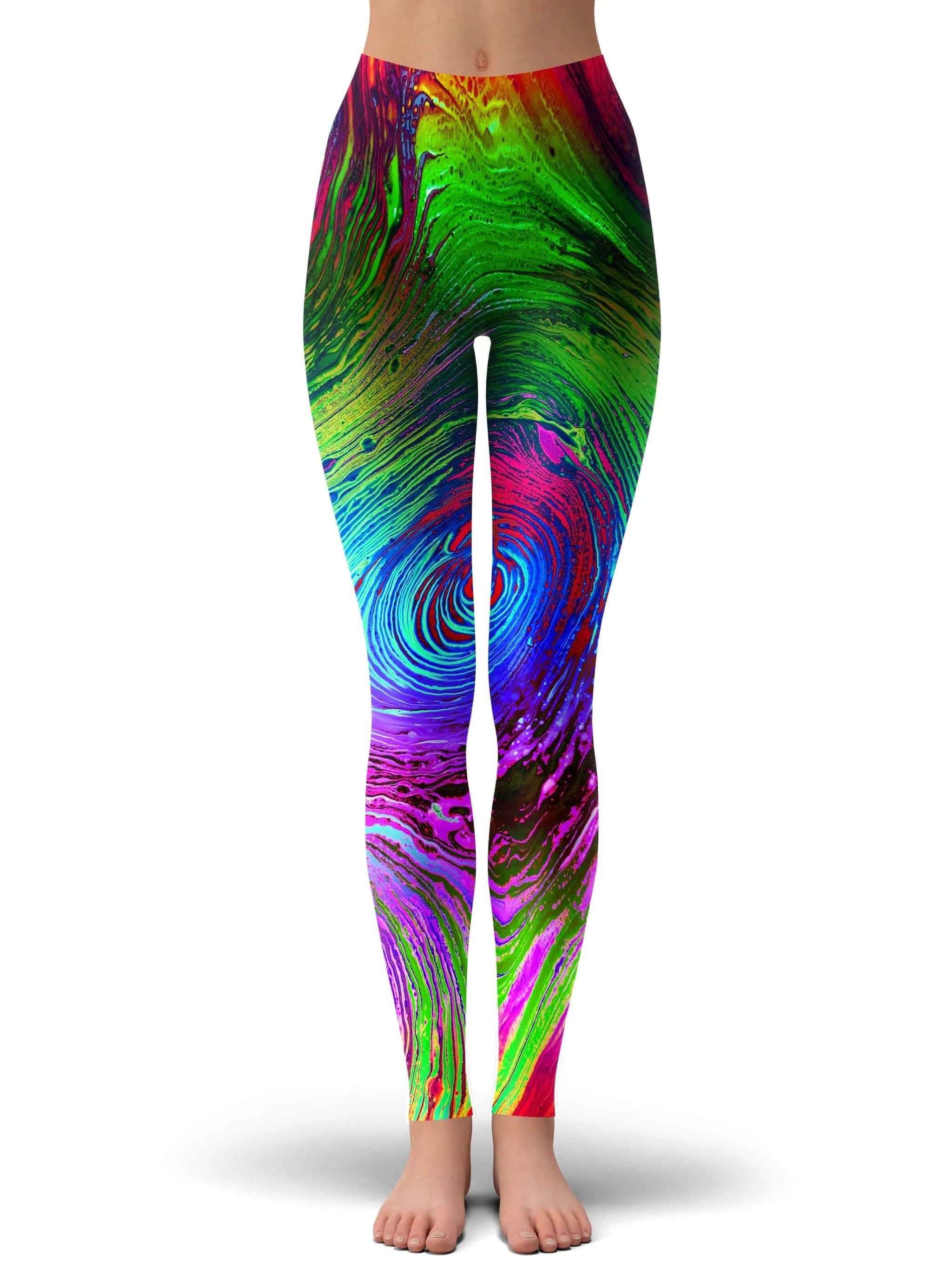 Rainbow Vortex Crop Top and Leggings Combo sold by iEDM product image thumbnail 3