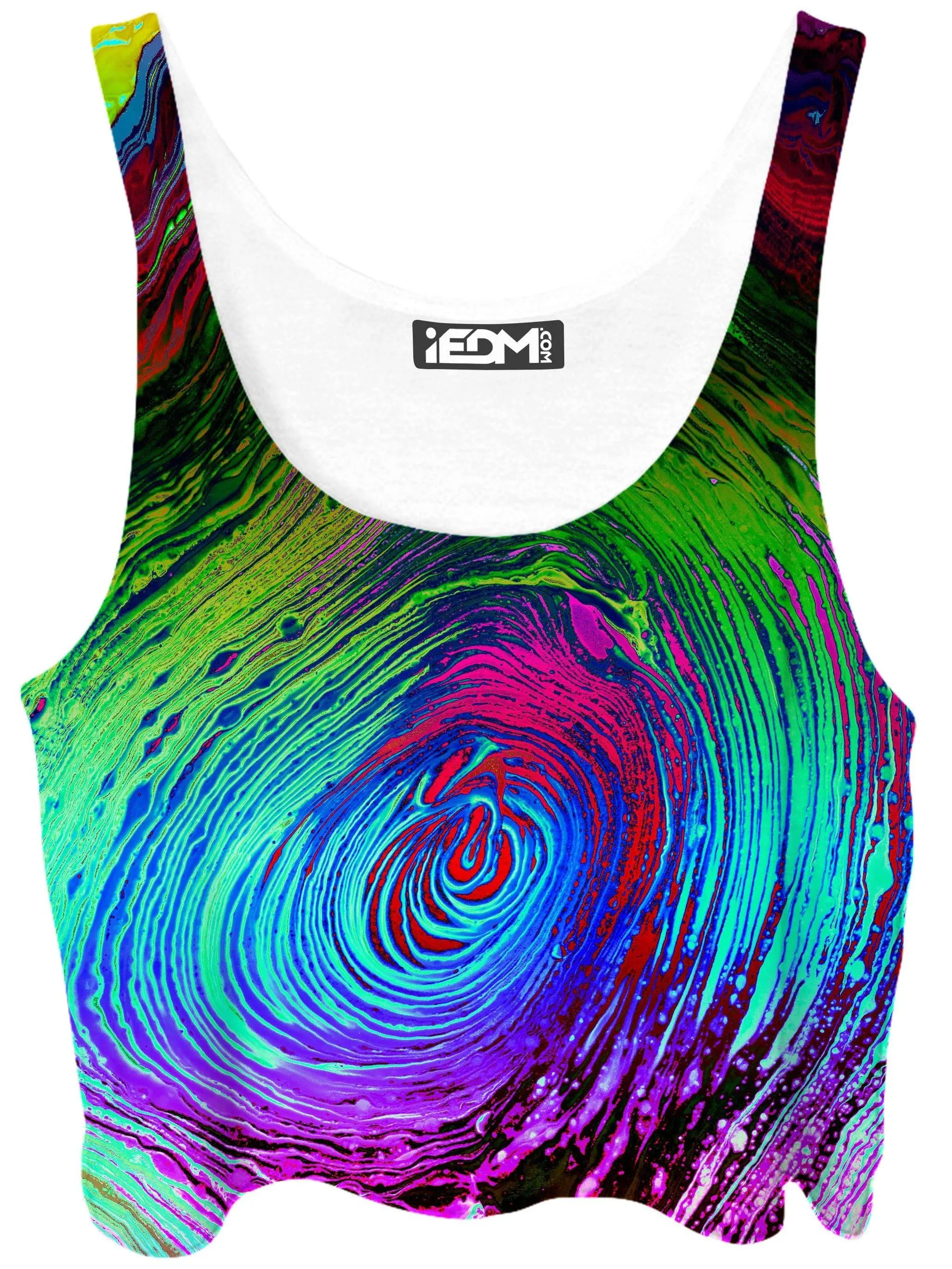 Rainbow Vortex Crop Top and Leggings Combo sold by iEDM product image thumbnail 2