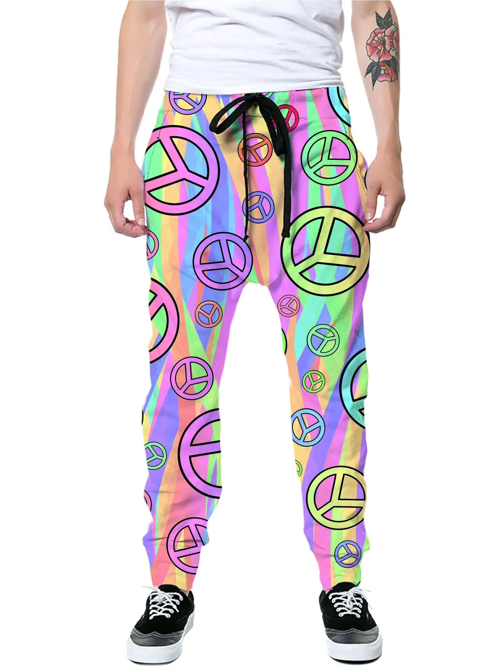 Retro Peace Symbol Hoodie and Joggers Combo sold by iEDM product image thumbnail 3