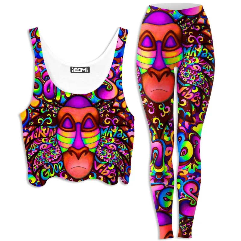 Rafiki Vibes Crop Top and Leggings Combo sold by iEDM