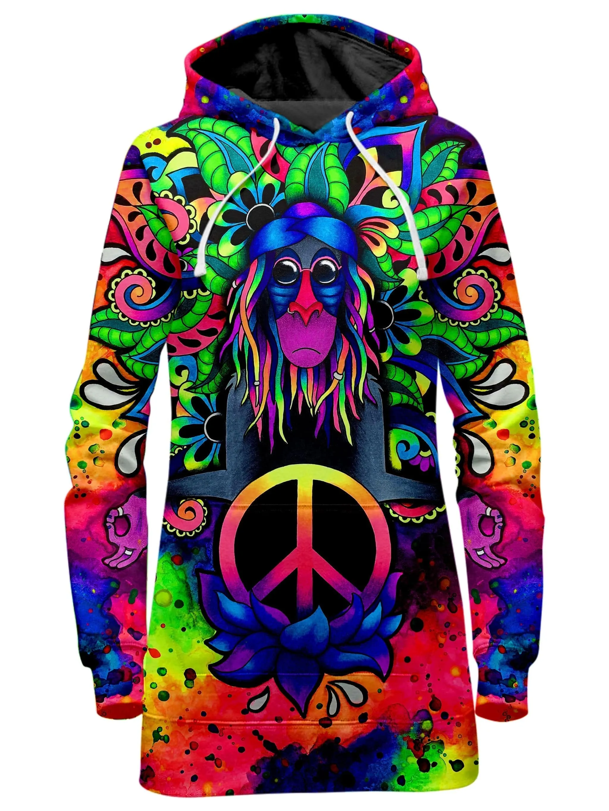 Peace Rafiki Hoodie Dress and Leggings Combo sold by iEDM product image thumbnail 2