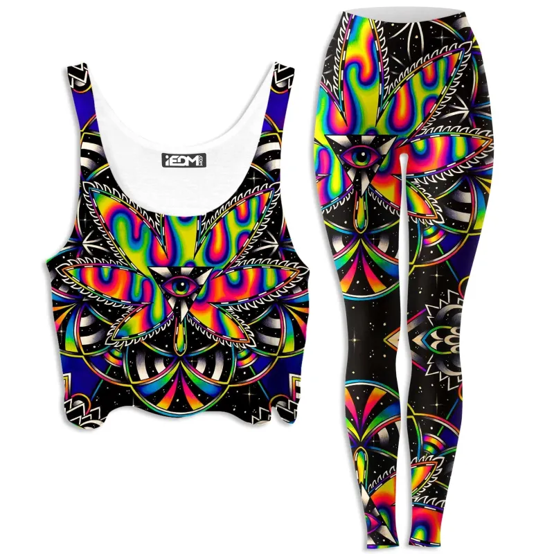 Kronic Haze Crop Top and Leggings Combo sold by iEDM