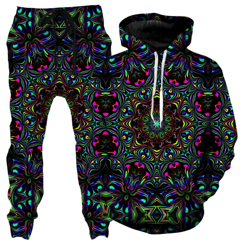 Kaleidoscope Eyes Hoodie and Joggers Combo made by iEDM