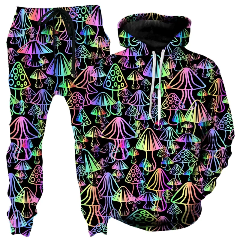 Magic Mushrooms Hoodie and Joggers Combo made by iEDM