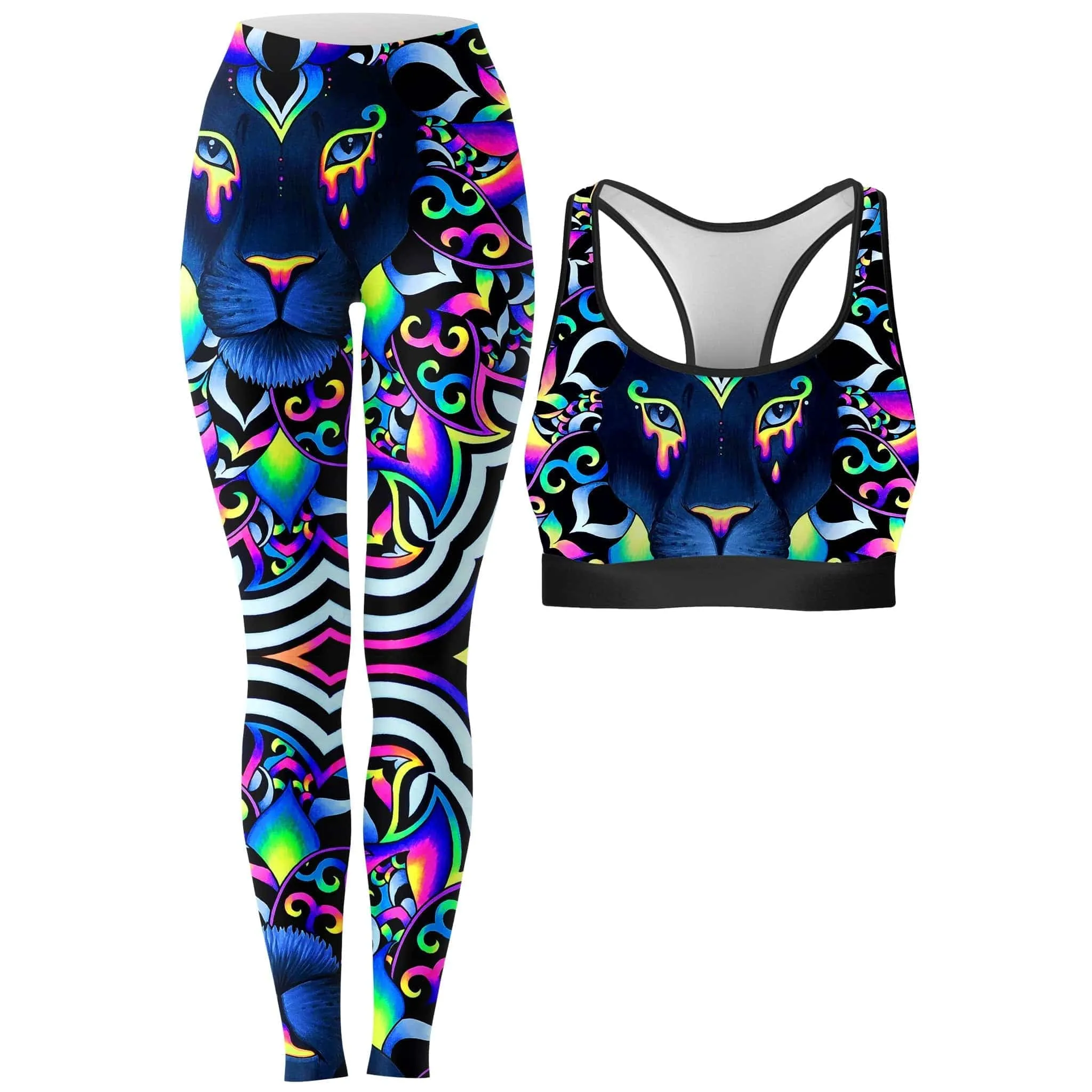 Electric Lion Rave Bra and Leggings Combo sold by iEDM