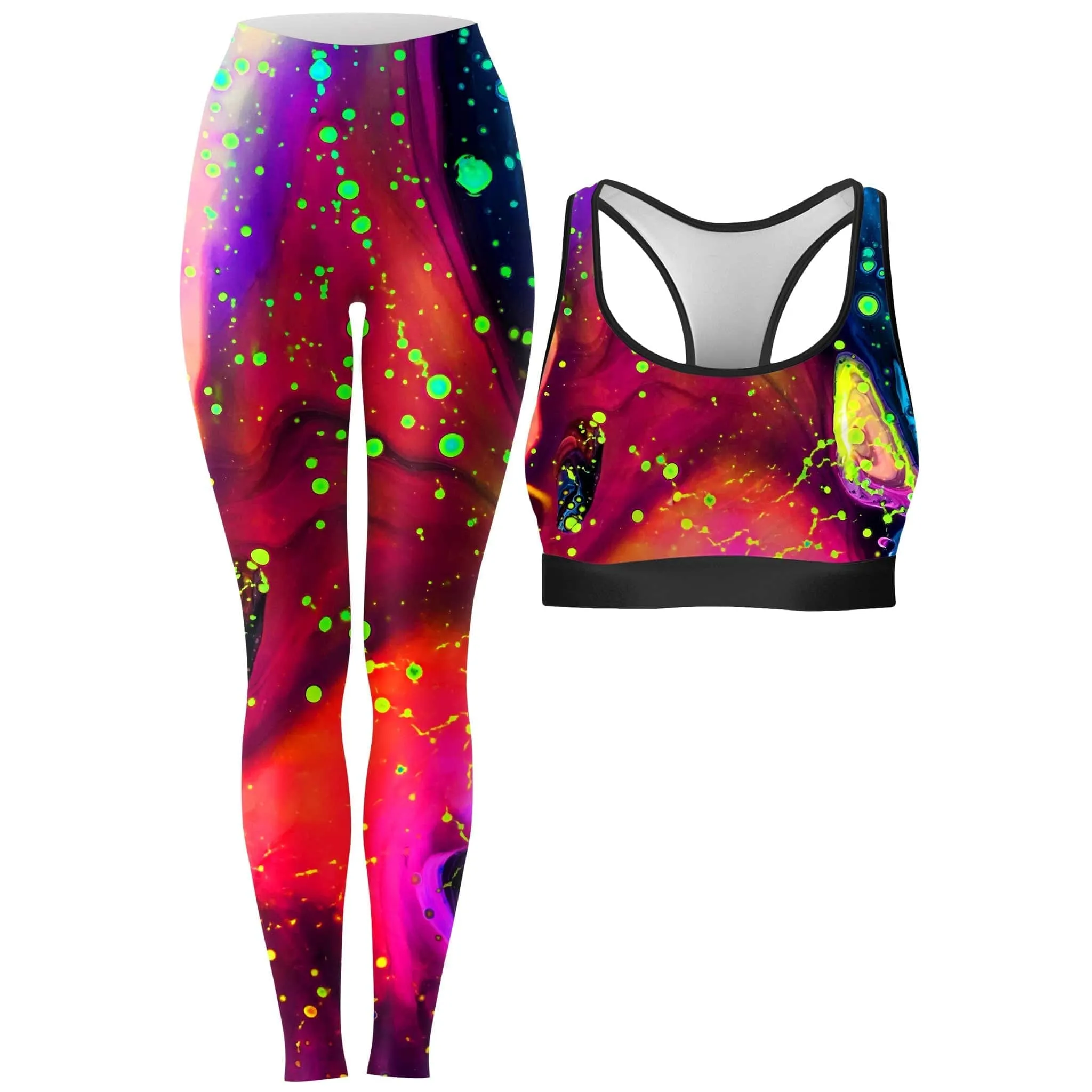 Cosmos Rave Bra and Leggings Combo sold by iEDM