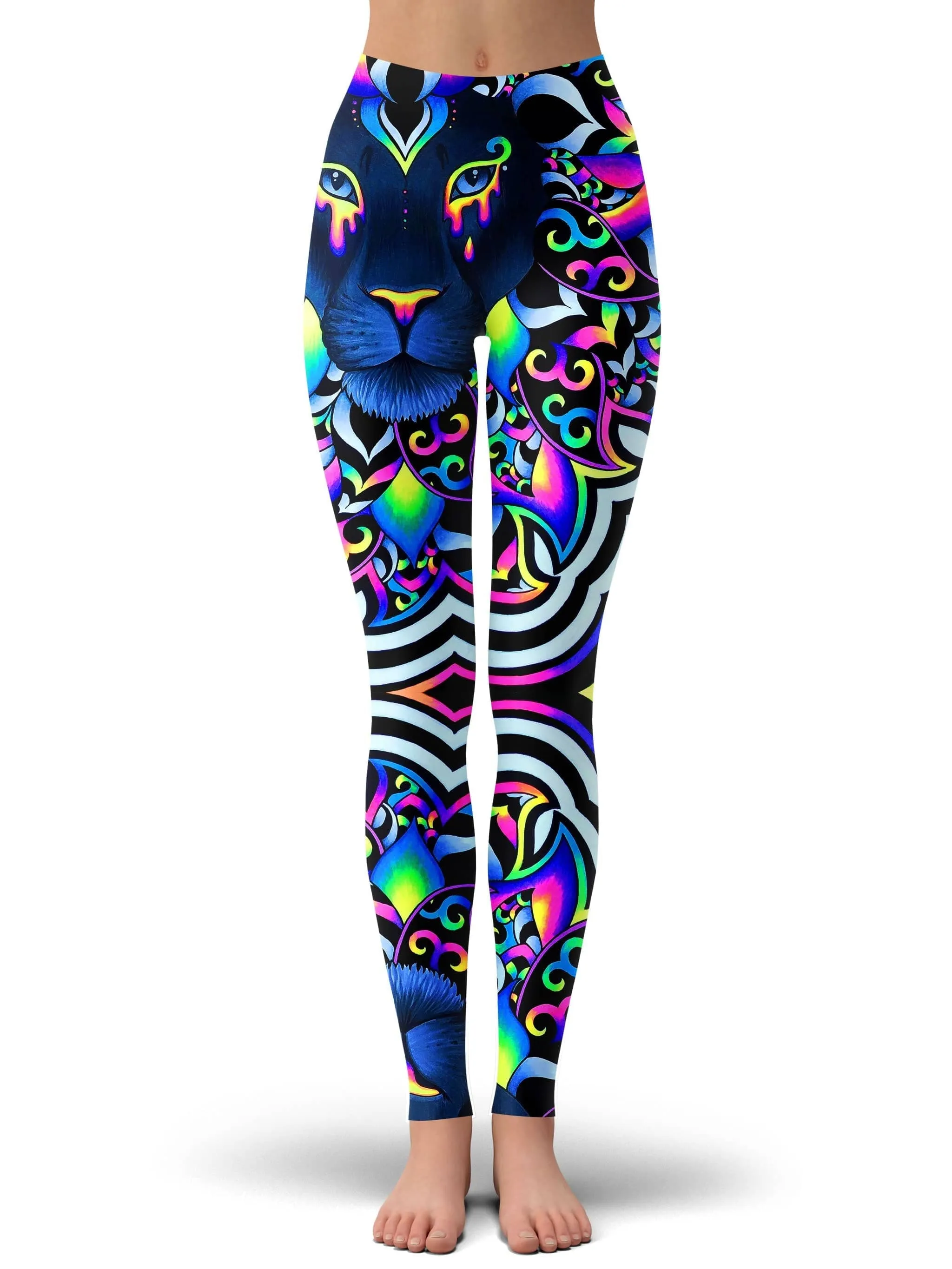 Electric Lion Hoodie Dress and Leggings Combo sold by iEDM product image thumbnail 3
