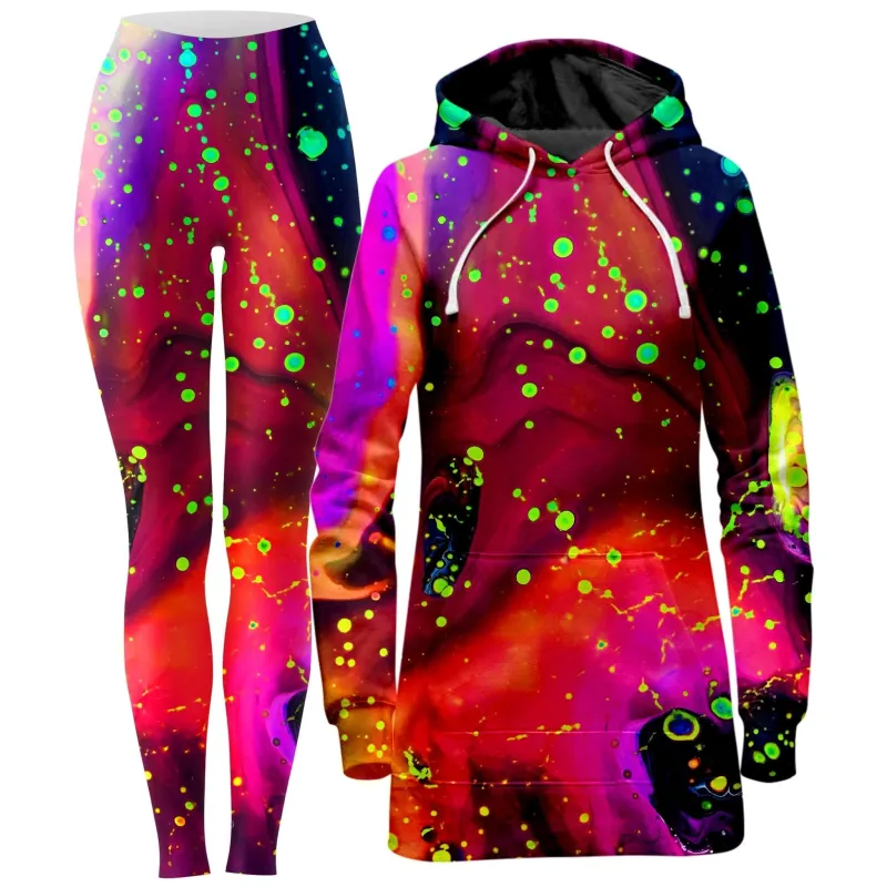 Cosmos Hoodie Dress and Leggings Combo sold by iEDM