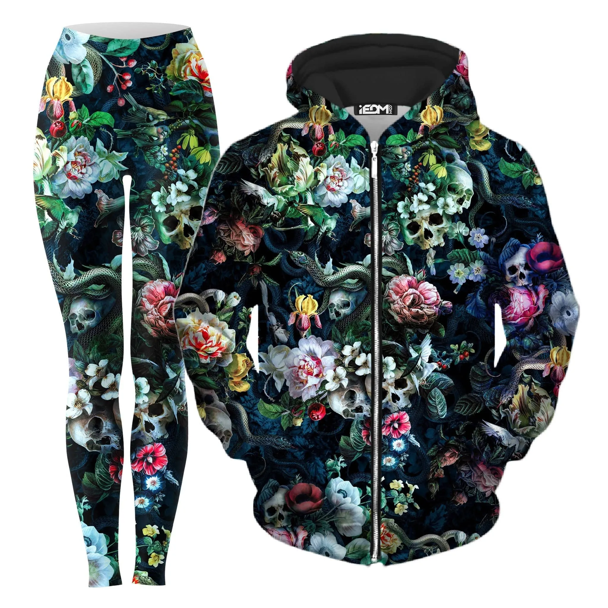 Dark Splendor Zip-Up Hoodie and Leggings Combo sold by iEDM