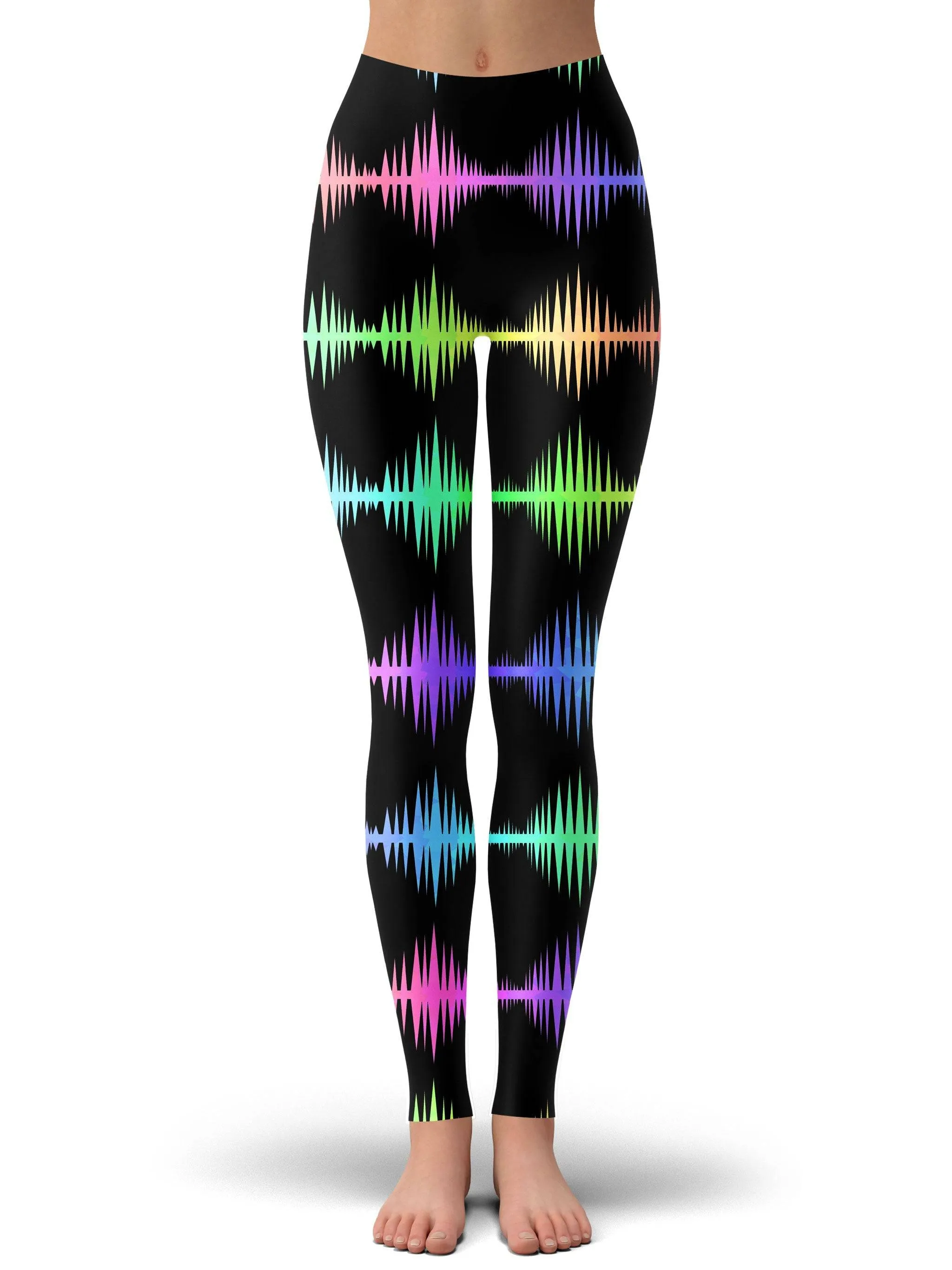 Equalizer Sound Waves Crop Top and Leggings Combo sold by iEDM product image thumbnail 3