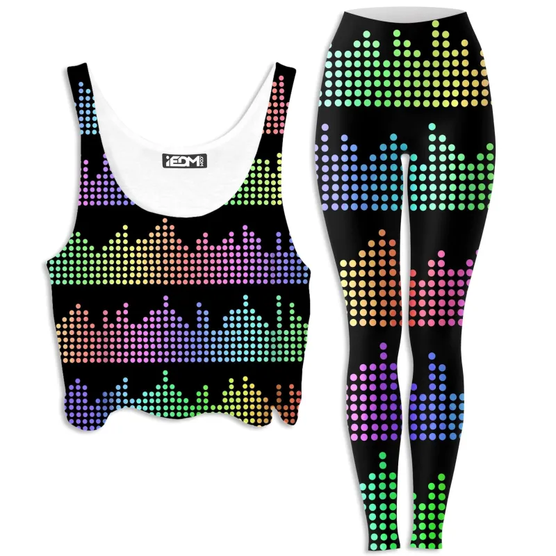 Equalizer Beats Crop Top and Leggings Combo sold by iEDM