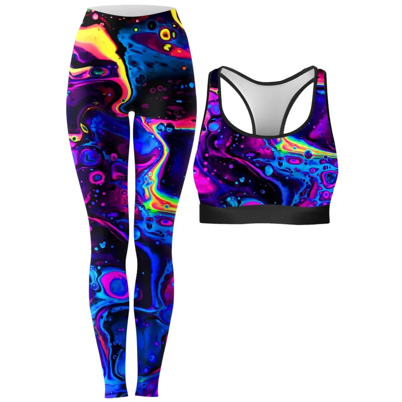 Acid Bath Rave Bra and Leggings Combo sold by iEDM