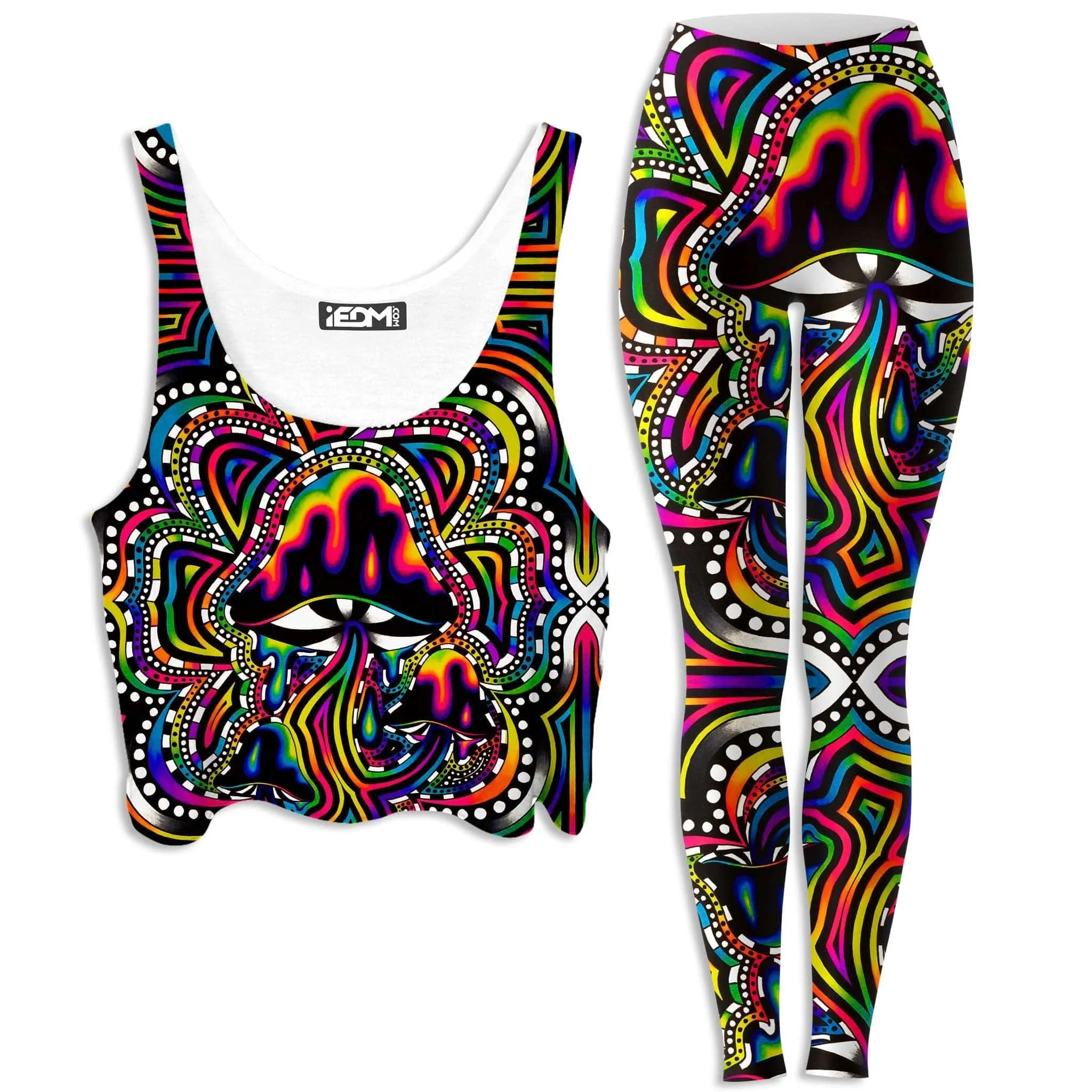 Briz Shroomz Crop Top and Leggings Combo sold by iEDM