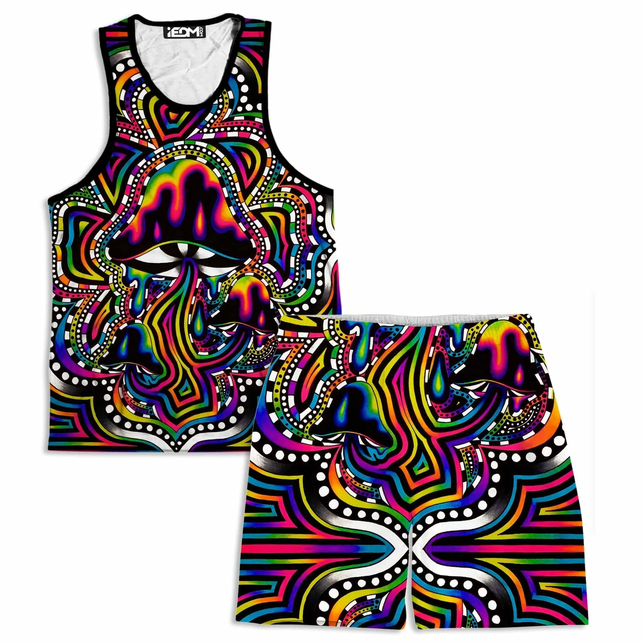 Briz Shroomz Men's Tank and Shorts Combo sold by iEDM