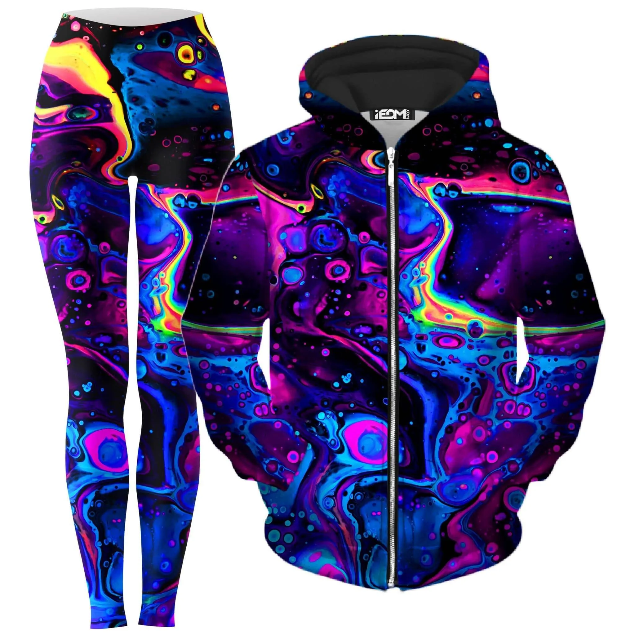 Acid Bath Zip-Up Hoodie and Leggings Combo sold by iEDM