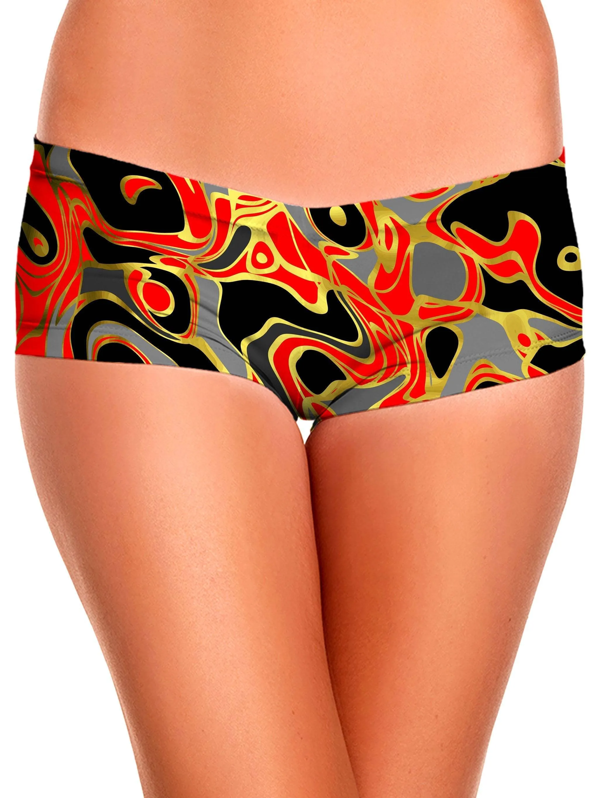 Abstract Journey Crop Top and Booty Shorts Combo sold by iEDM product image thumbnail 3