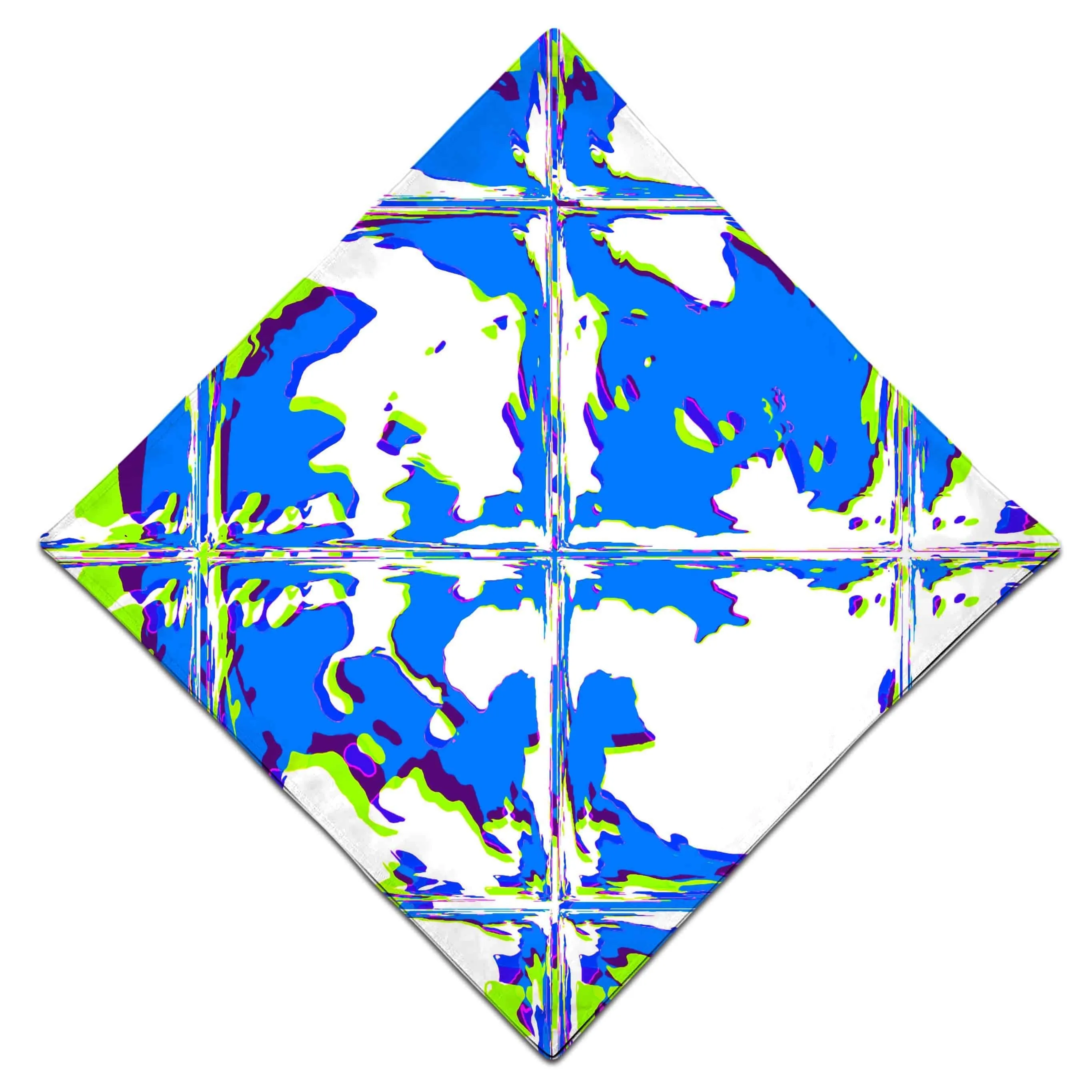 Blue Rave Glitch Bandana sold by iEDM product image thumbnail 3