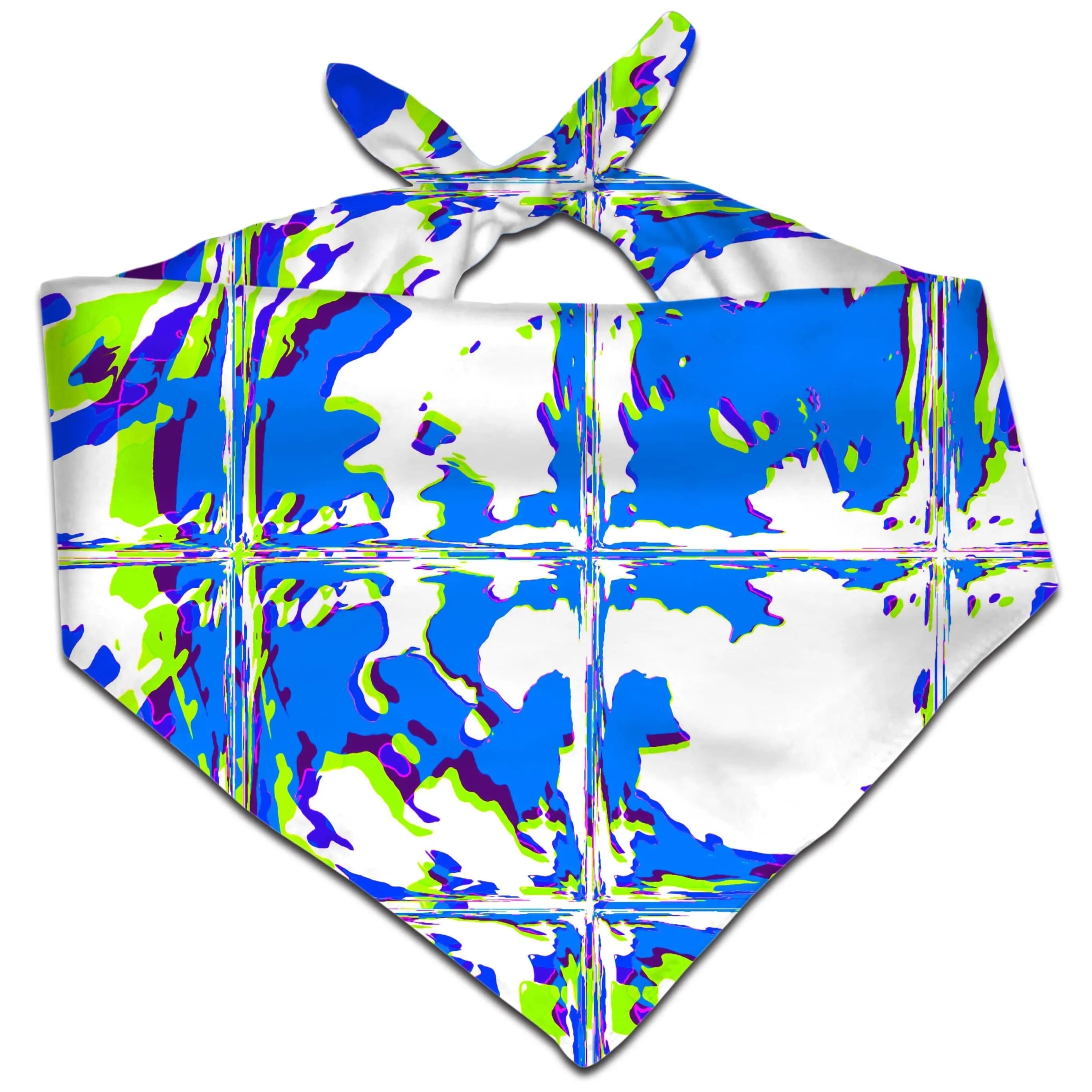 Blue Rave Glitch Bandana sold by iEDM