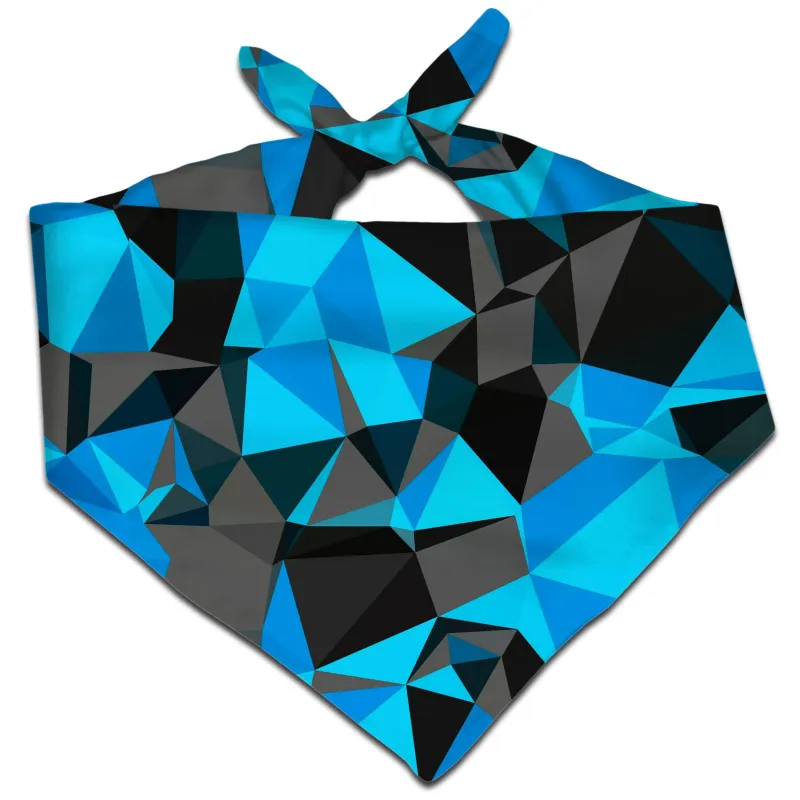 Blue and Black Geo Bandana sold by iEDM