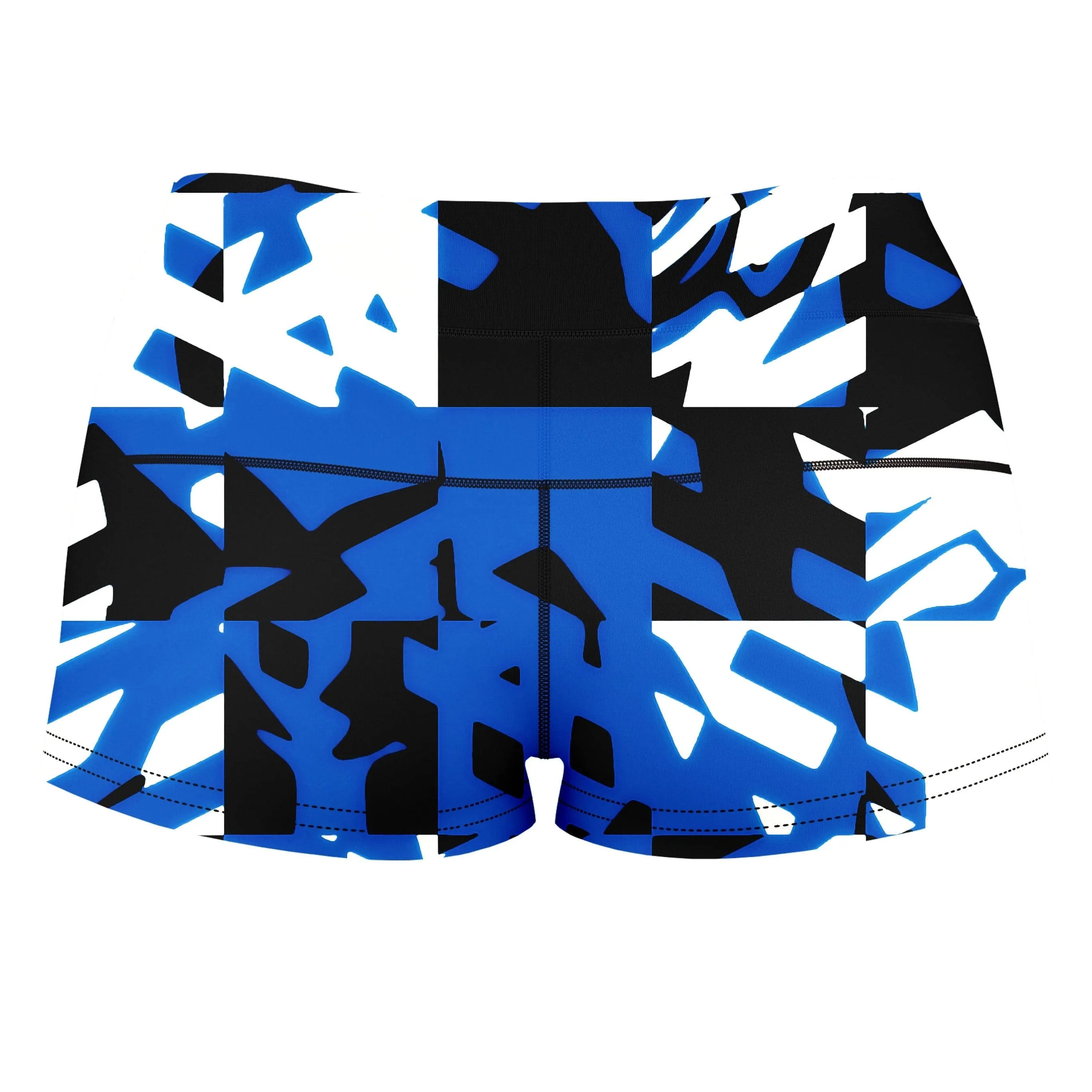 Blue Digital High-Waisted Women's Shorts sold by iEDM product image thumbnail 2
